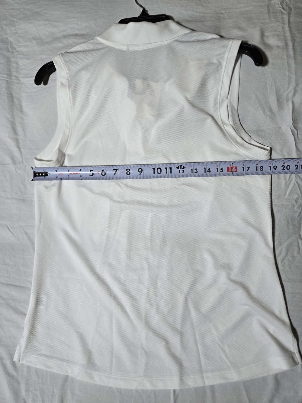 Walter Hagen White Sleeveless Polo Tank with Notch Collar - Picture 8 of 11